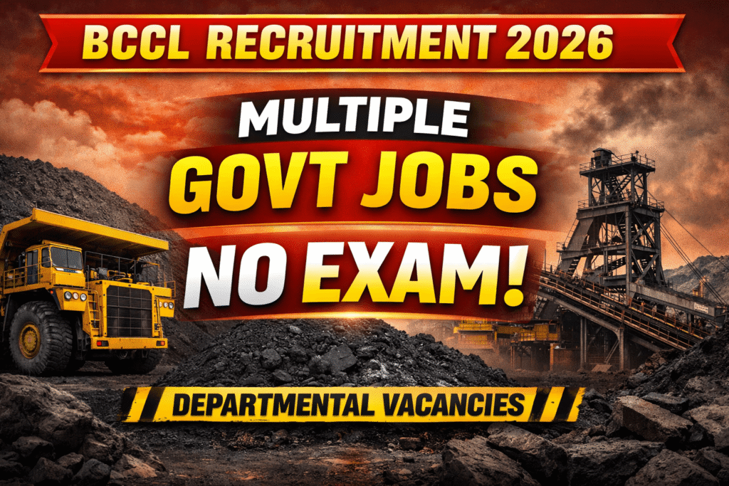 BCCL Recruitment 2026 Notification Out