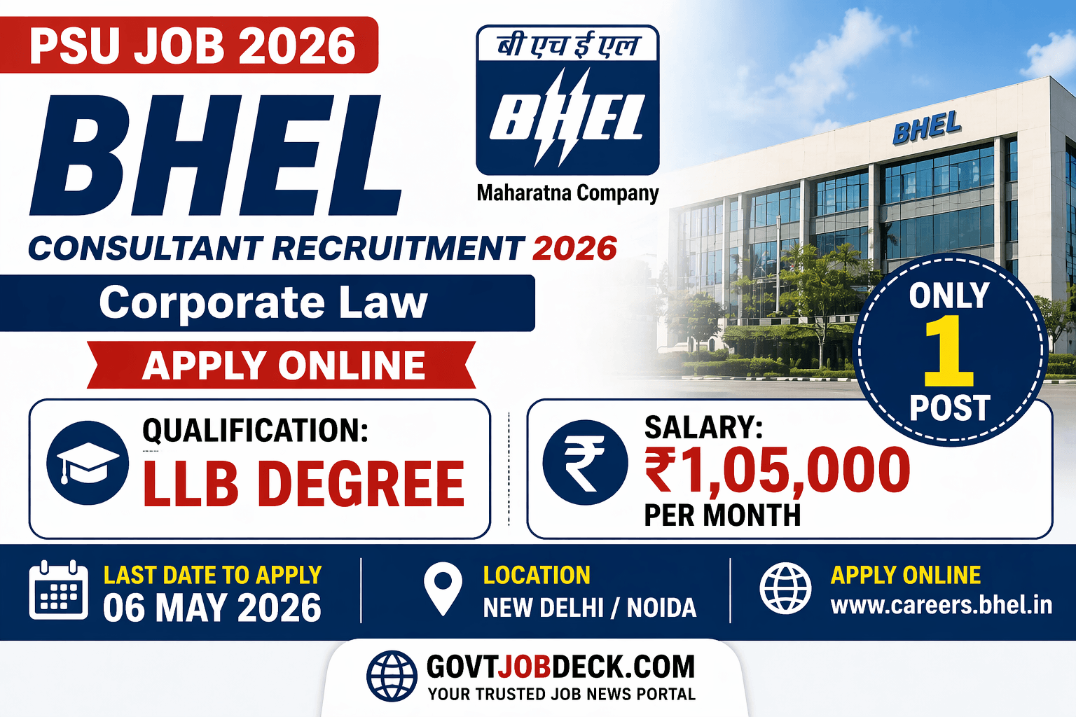 BHEL Consultant Recruitment 2026
