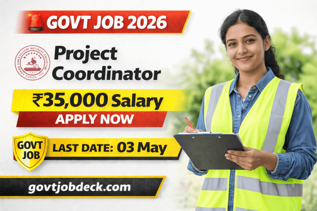 Gokhale Institute Project Coordinator Recruitment 2026