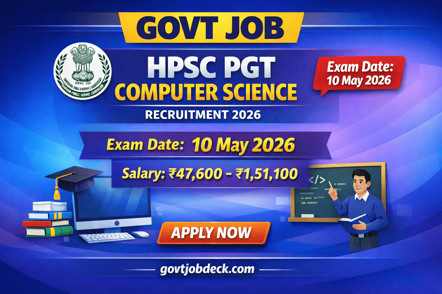 HPSC PGT Computer Science Recruitment 2026