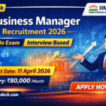 IIM Raipur Business Manager Recruitment 2026 govtjobdeck
