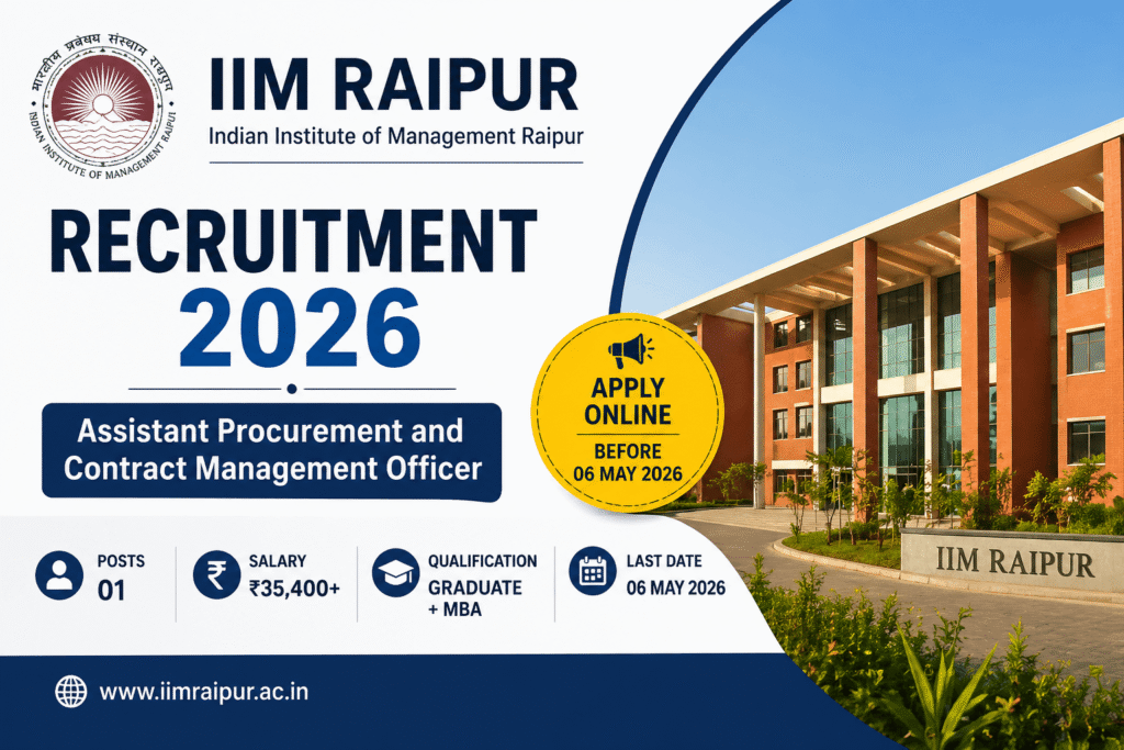 IIM Raipur Recruitment 2026