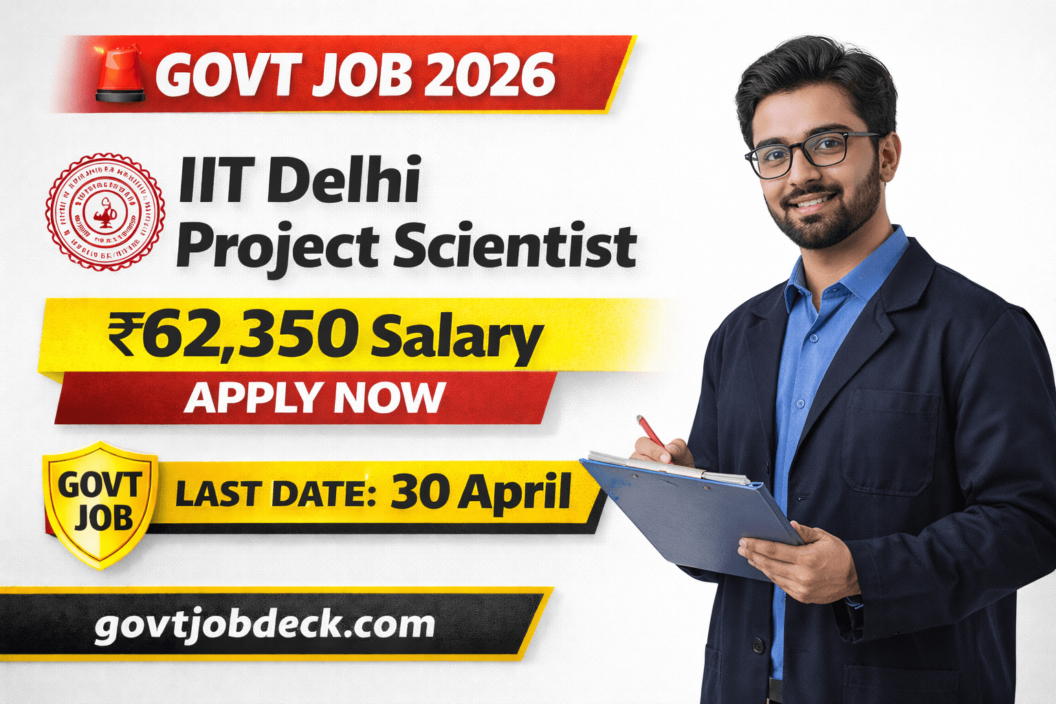 IIT Delhi Project Scientist Recruitment 2026