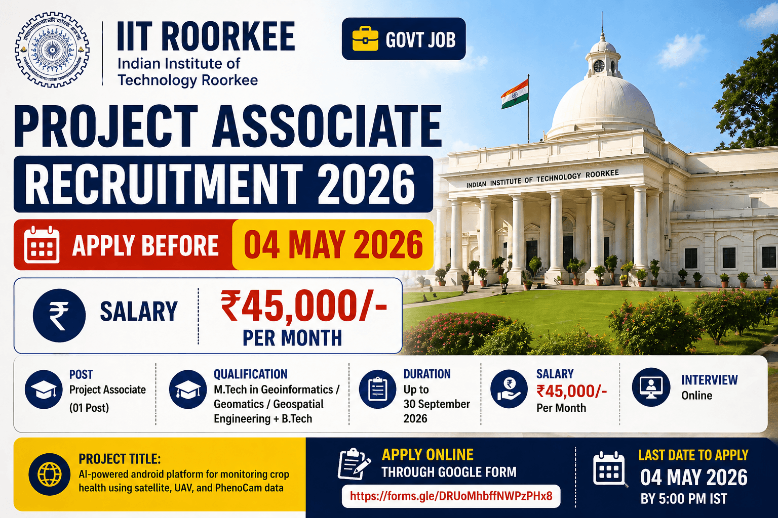 IIT Roorkee Recruitment 2026