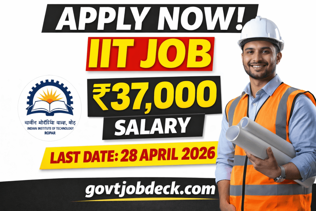 IIT Ropar JRF Recruitment 2026 Out