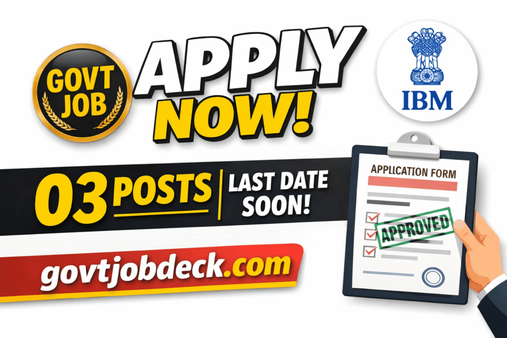 Indian Bureau of Mines Law Officer Recruitment 2026