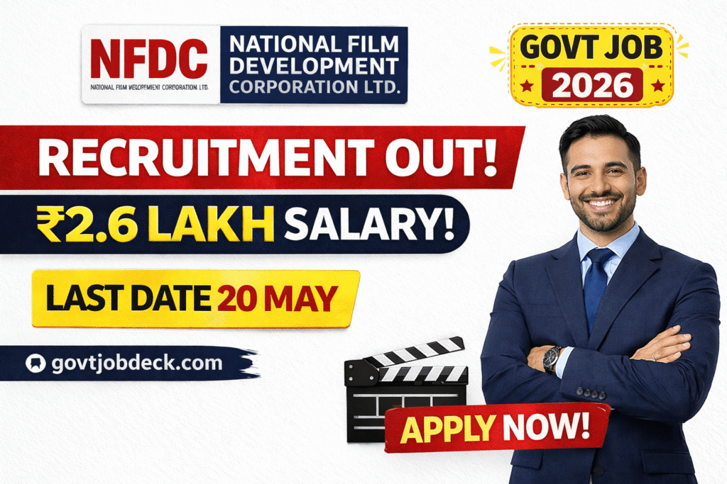 NFDC Recruitment 2026 OUT for 3 POSTS