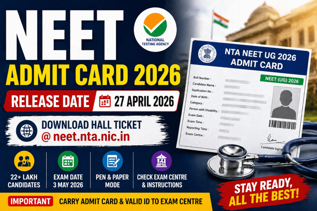 NTA NEET Admit Card 2026