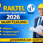 RailTel Corporation of India Limited Architect Recruitment 2026