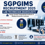 SGPGIMS Laboratory Technician Recruitment 2026 | ₹18,000 Salary | Apply Now SGPGIMS Laboratory Technician Recruitment 2026