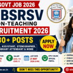 SLBSRSV Recruitment 2026 – Apply Online for 30+ Non-Teaching Posts