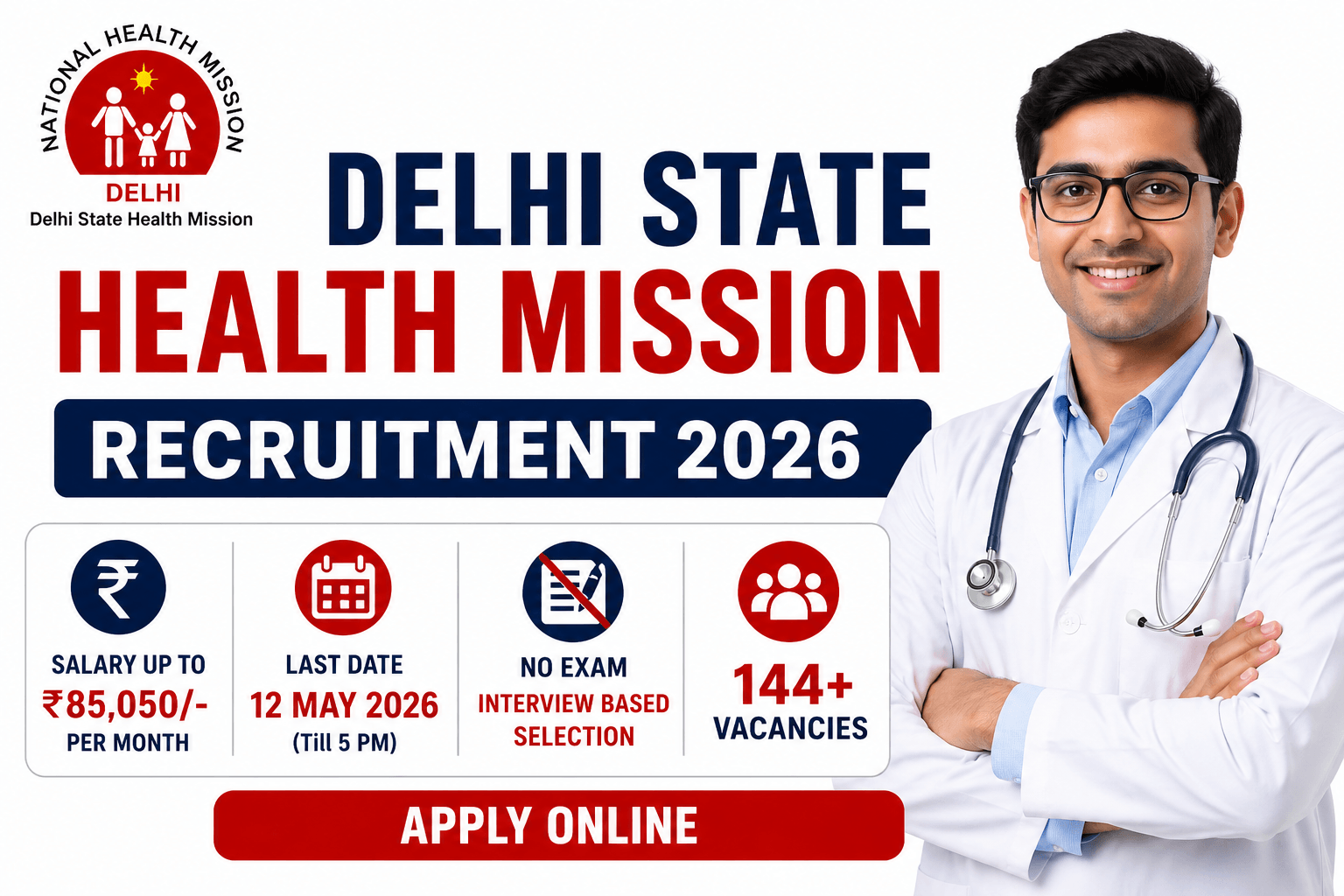 Delhi State Health Mission Recruitment 2026