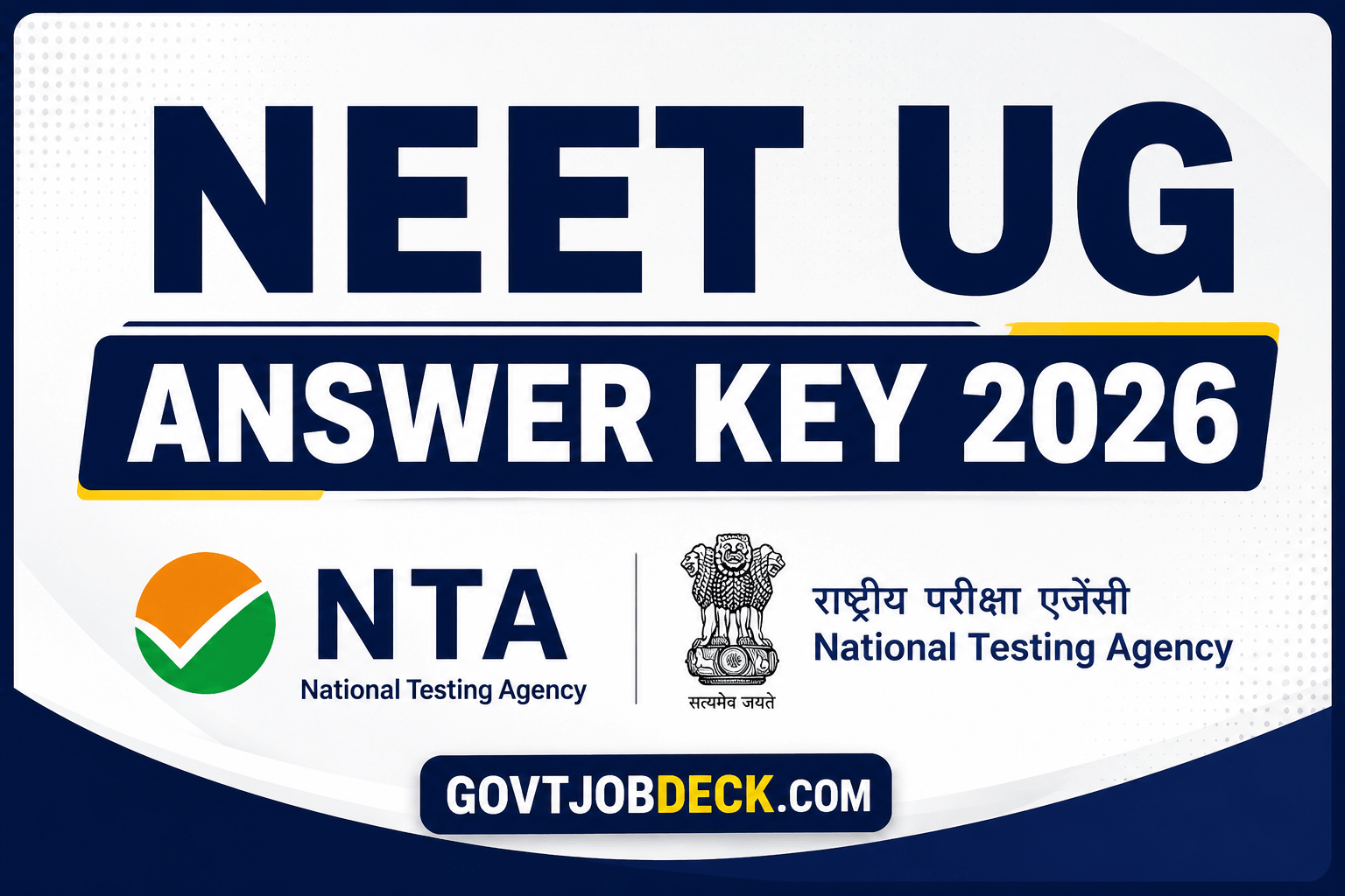 NEET UG Answer Key 2026