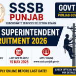 Punjab SSSB Line Superintendent Recruitment 2026