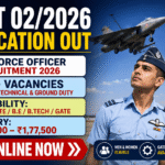 AFCAT 02/2026 Notification Out: 364+ Air Force Officer Posts, Salary ₹1.77 Lakh, GATE Entry Available