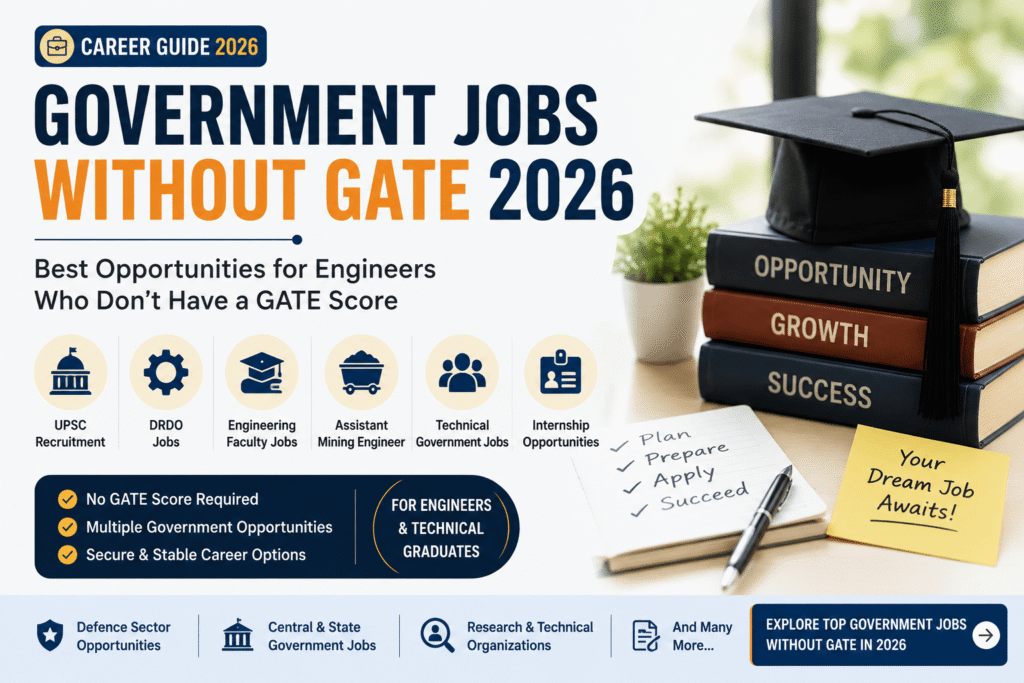 Government Jobs Without GATE 2026: Best Opportunities for Engineers & Technical Candidates