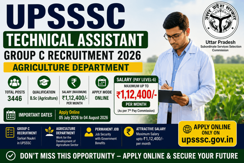upsssc-technical-assistant-group-c-recruitment-2026