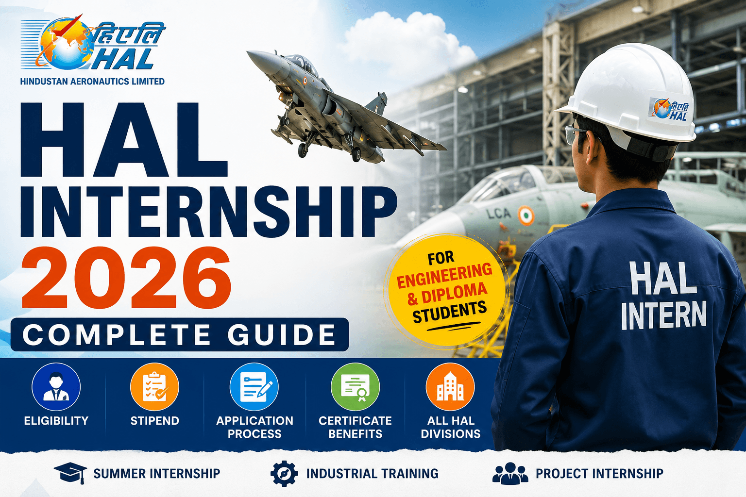 HAL Internship 2026 Guide: Apply Online, Eligibility, Summer Training & Certificate