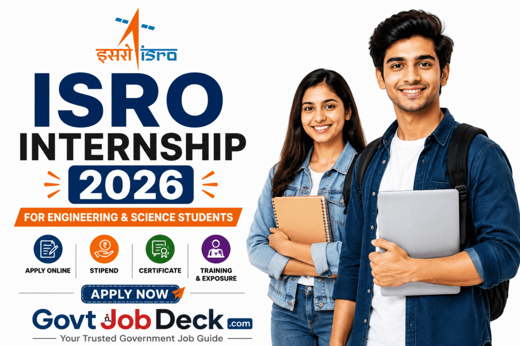 ISRO Internship 2026 for Engineering Students – Eligibility, Apply Online, Stipend and Certificate Details