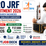 ISRO JRF Recruitment 2026: ₹37,000 Fellowship for GATE & NET Qualified Candidates, Apply Online