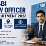 SBI Law Officer Recruitment 2026: 49 Vacancies, Salary ₹1 Lakh+, Last Date 14 July