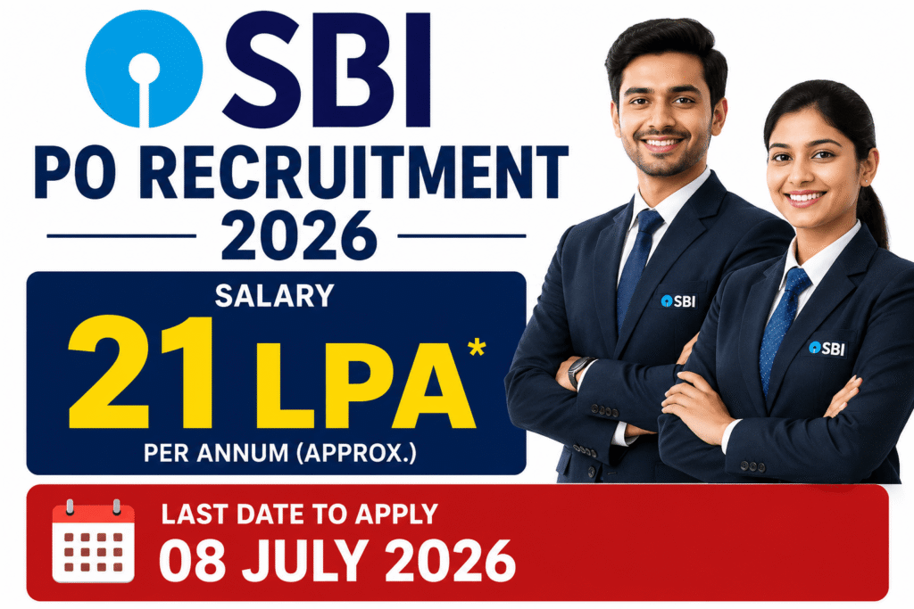 SBI PO Recruitment 2026: 1500 Vacancies, Salary ₹21.97 LPA, Apply Online Before 8 July 2026