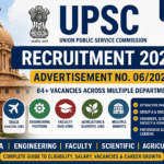 UPSC Recruitment 2026: 84+ DGCA, Engineering, Faculty & Scientific Vacancies