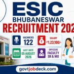 ESIC Bhubaneswar Recruitment 2026 Notification Out for 122 Faculty, Senior Resident & Medical Officer Posts | Walk-in Interview ESIC Bhubaneswar Recruitment 2026: 122 Teaching Faculty, SR & MO Vacancies – Walk-in Interview on 3 & 5 August, Salary Up to ₹1,23,100