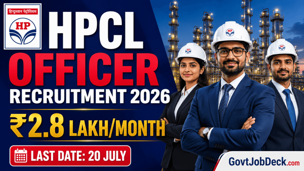 HPCL Recruitment 2026: Salary Up to ₹49.73 Lakh | 106 Junior Executive, Officer & Manager Vacancies — Apply Before July 20