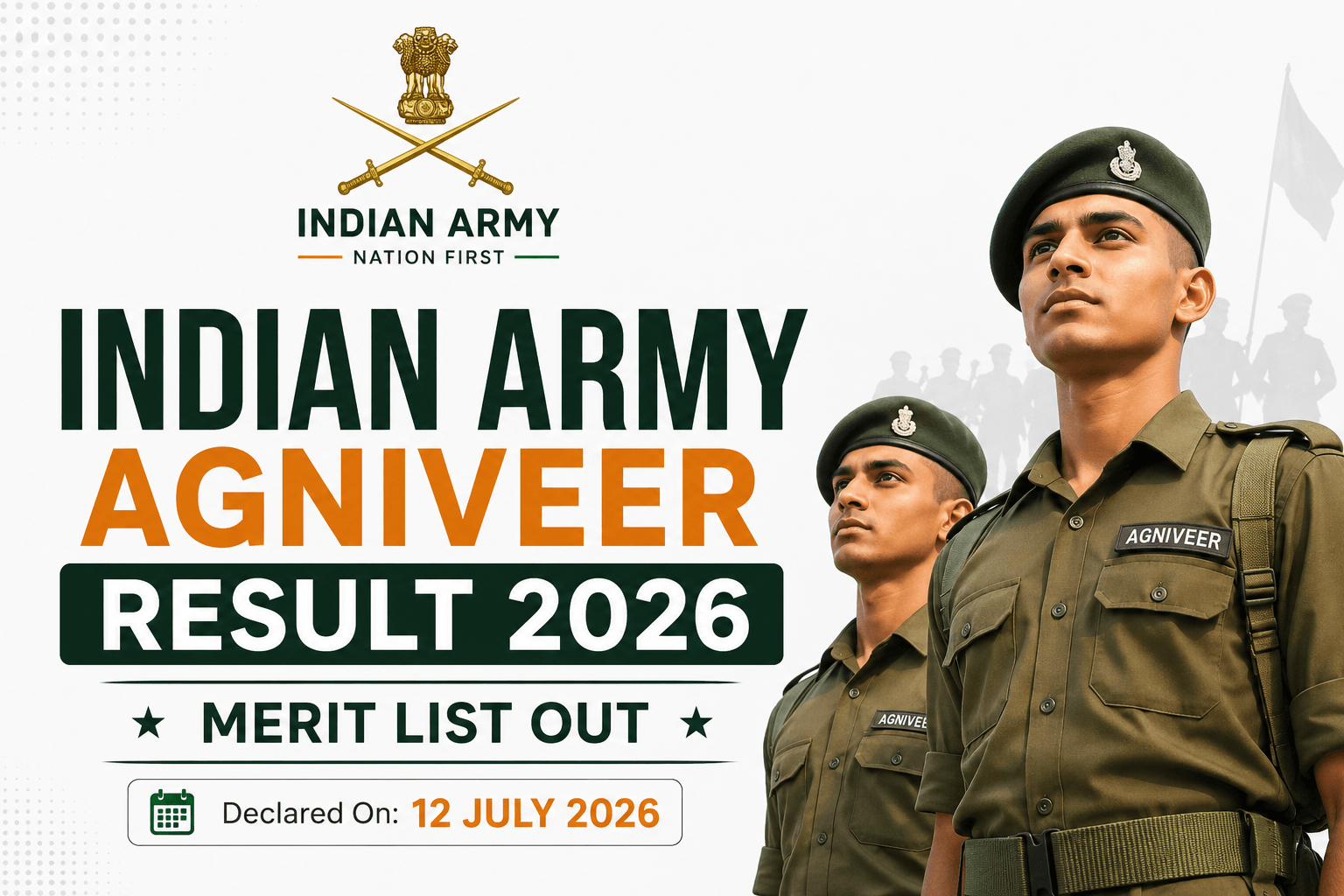 Indian Army Agniveer Result 2026 OUT: ARO-Wise Merit List PDF