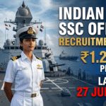 Indian Navy SSC Recruitment 2026: 275+ Short Service Commission Officer Vacancies — Apply Online Before July 27 Indian Navy SSC Recruitment 2026: 275+ Officer Vacancies | Salary ₹1.2 Lakh — Apply Before July 27