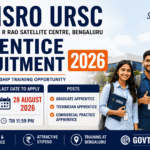 ISRO URSC Apprentice Recruitment 2026 Apply Online for 410 Graduate, Diploma & Commercial Apprentice Posts ISRO URSC Apprentice Recruitment 2026 Out: 410 Vacancies – Apply Online Before 28 August (Stipend Rs.12,300)