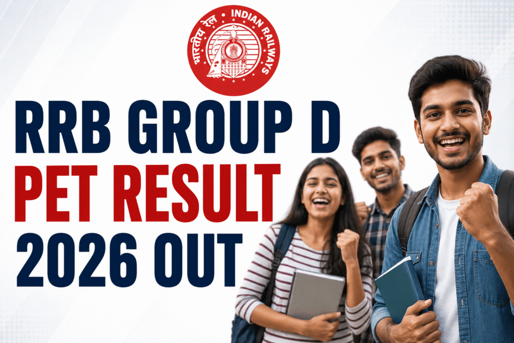 RRB Group D PET Result 2026 Out – 63,295 Shortlisted, PET 29 July to 1 August, Check Roll Number Wise PDF