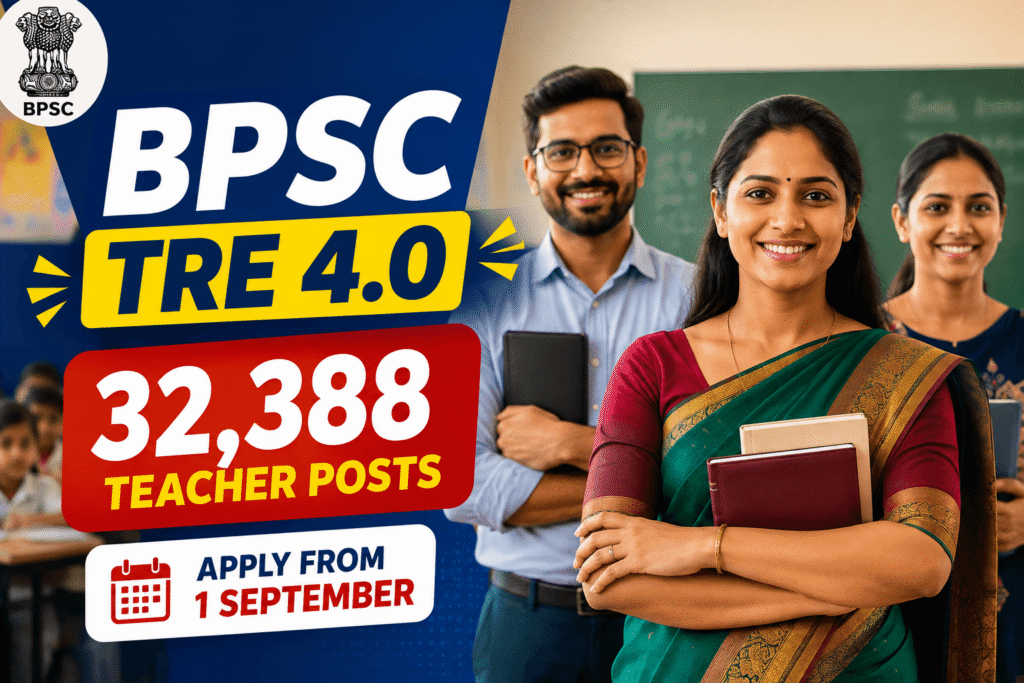 BPSC TRE 4.0 Recruitment 2026 – 32,388 Teacher Posts