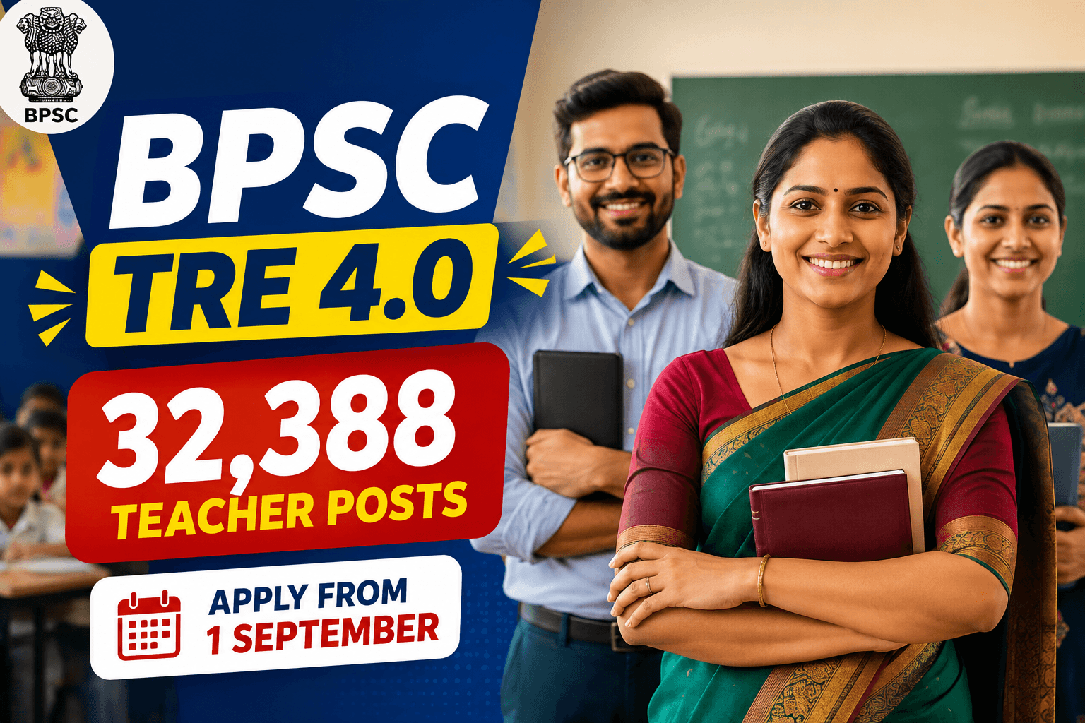 BPSC TRE 4.0 Recruitment 2026 – 32,388 Teacher Posts