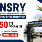 NSRY Apprentice Recruitment 2026 – 50 ITI vacancies at Naval Ship Repair Yard