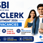 SBI Clerk Recruitment 2026 Out for 9,124 Posts – Apply Online, ₹46,000 Starting Emoluments SBI Clerk Recruitment 2026 for 9,124 Junior Associate vacancies