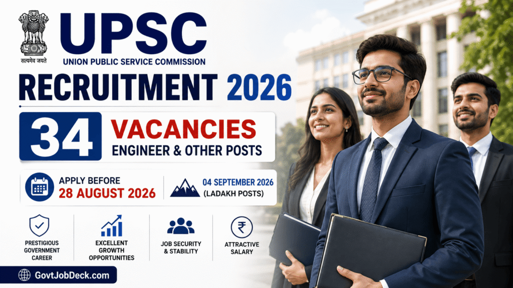UPSC Advt No 10/2026: 34 Vacancies, Eligibility & Apply Online