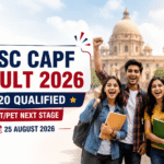 UPSC CAPF Result 2026 Out – Check Written Result PDF UPSC CAPF Result 2026 PDF 1,620 candidates qualified