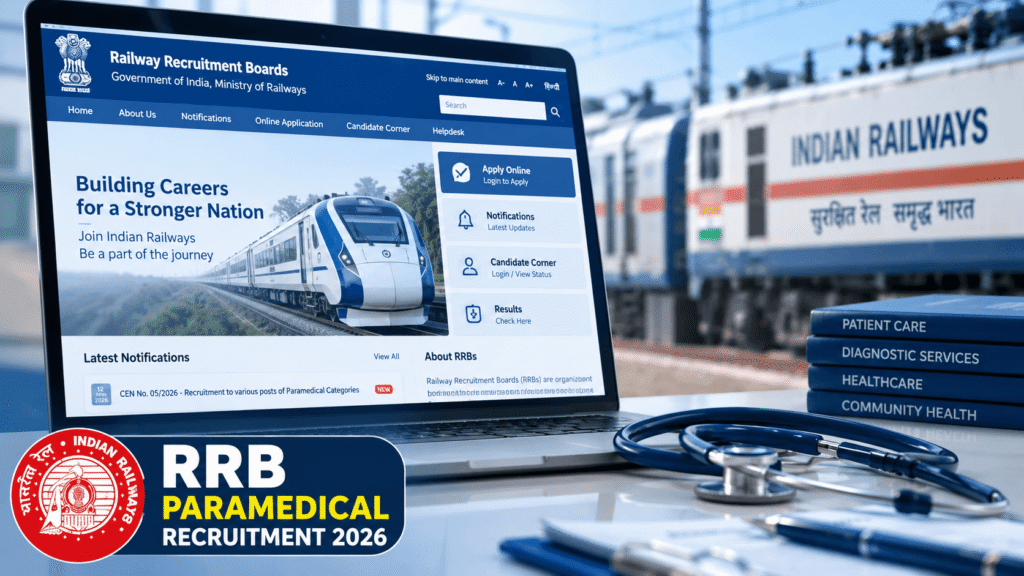 RRB Paramedical Recruitment 2026 for 590 vacancies