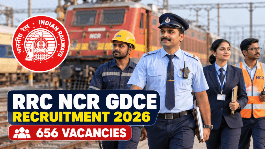 RRC NCR GDCE Recruitment 2026 – 656 Vacancies