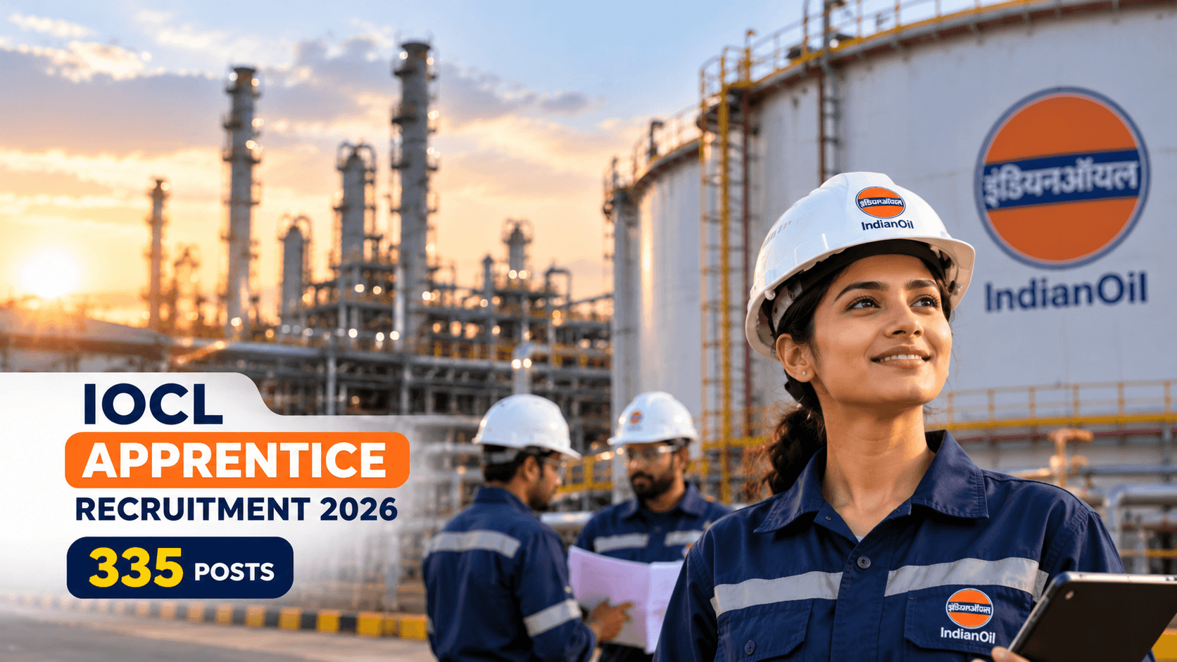 IOCL Apprentice Recruitment 2026 with 335 apprenticeship vacancies