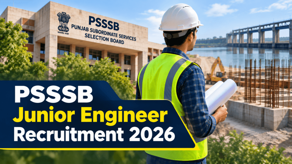 PSSSB Junior Engineer Recruitment 2026 for Civil, Mechanical and Electrical posts