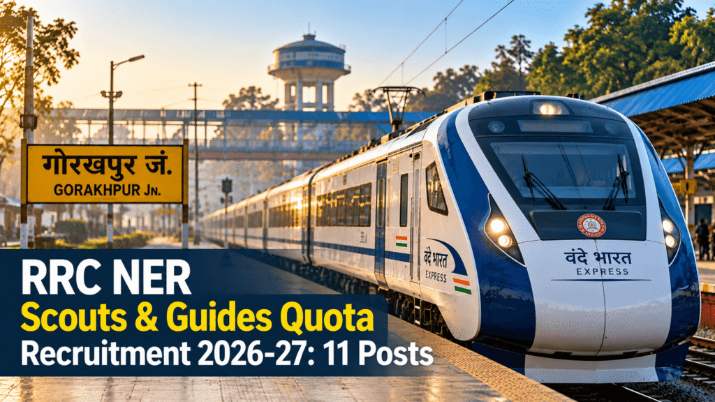 RRC NER Scouts & Guides Quota Recruitment 2026-27 for 11 posts