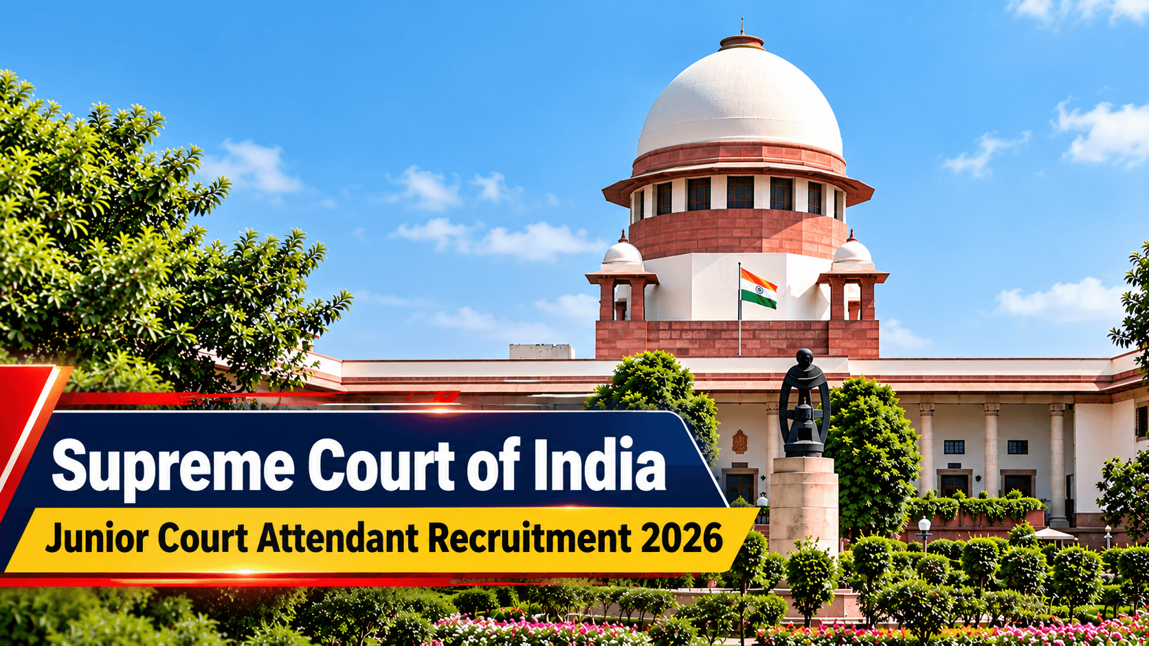 Supreme Court of India building for Junior Court Attendant Recruitment 2026