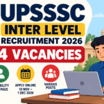 UPSSSC Inter Level Recruitment 2026 illustration showing 1,784 government job vacancies