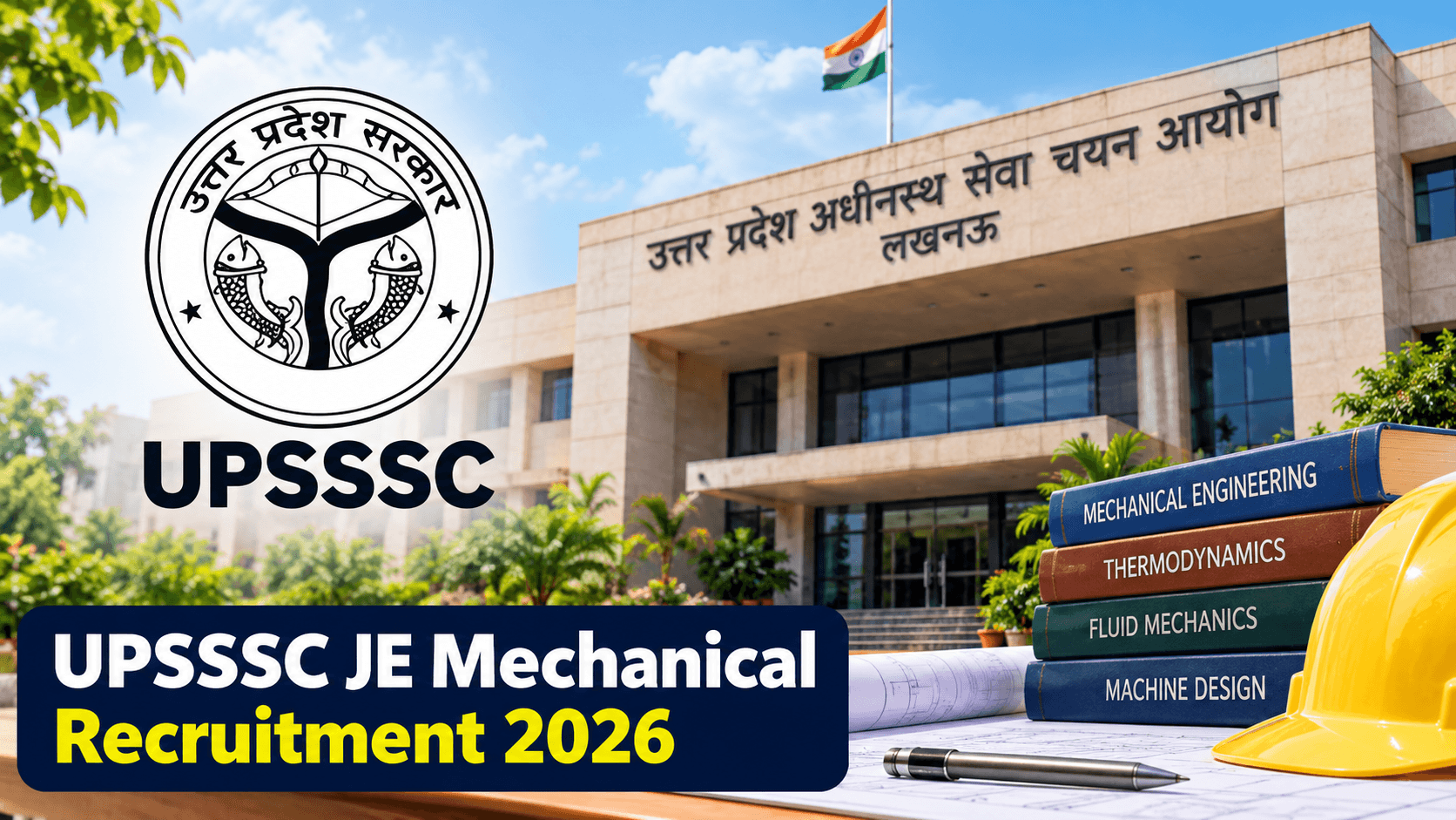 UPSSSC Junior Engineer Mechanical Recruitment 2026 for 1,156 vacancies